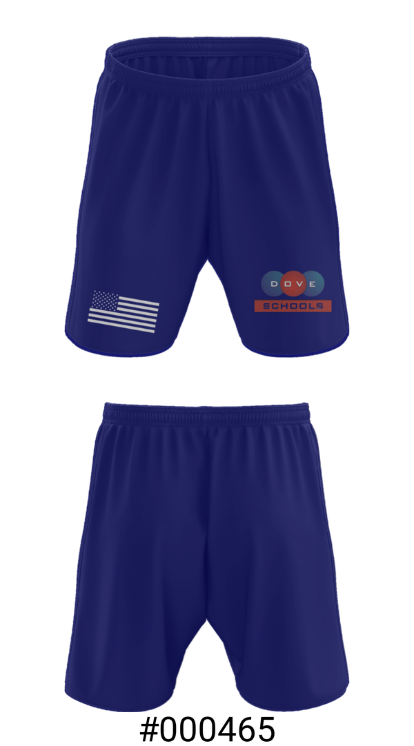 Athletic Shorts With Pockets, Dove Science Academy Middle School-South Okc, Spirit Store, Teamtime, Team time, sublimation, custom sports apparel, team uniforms, spirit wear, spiritwear, sports uniforms, custom shirts, team store, custom team store, fundraiser sports, apparel fundraiser