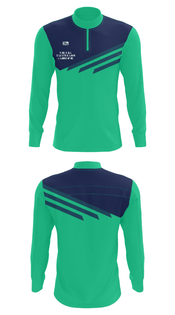 Quarter Zip Jacket, PAUL’S ALL ELECTRIC LAWN & LANDSCAPING, , Teamtime, Team time, sublimation, custom sports apparel, team uniforms, spirit wear, spiritwear, sports uniforms, custom shirts, team store, custom team store, fundraiser sports, apparel fundraiser