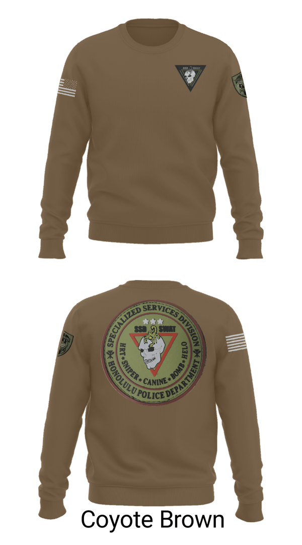 Crew Neck Sweatshirt, SSD, Police, Teamtime, Team time, sublimation, custom sports apparel, team uniforms, spirit wear, spiritwear, sports uniforms, custom shirts, team store, custom team store, fundraiser sports, apparel fundraiser