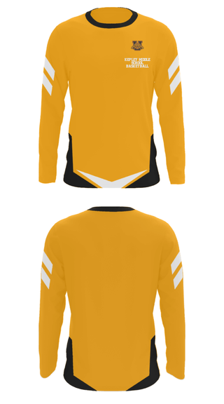 Long Sleeve Performance Shirt, Kepley Middle School Basketball, Women's Basketball, Teamtime, Team time, sublimation, custom sports apparel, team uniforms, spirit wear, spiritwear, sports uniforms, custom shirts, team store, custom team store, fundraiser sports, apparel fundraiser