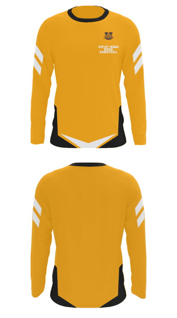 Long Sleeve Performance Shirt, Kepley Middle School Basketball, Women's Basketball, Teamtime, Team time, sublimation, custom sports apparel, team uniforms, spirit wear, spiritwear, sports uniforms, custom shirts, team store, custom team store, fundraiser sports, apparel fundraiser