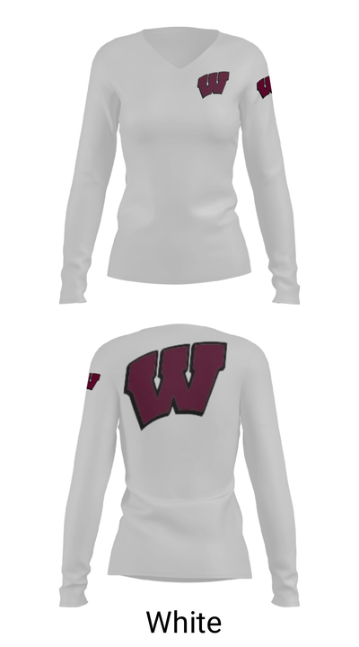 Whitman 29193337 Women's Long Sleeve V-neck Shirt - 6