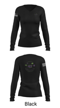 World green açaí bowl 42170125 Women's Long Sleeve V-neck Shirt - 13