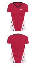 Marion Franklin lady Red Devils 63325407 Women's Short Sleeve V-neck Shirt - 34
