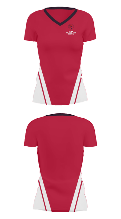 Marion Franklin lady Red Devils 63325407 Women's Short Sleeve V-neck Shirt - 34