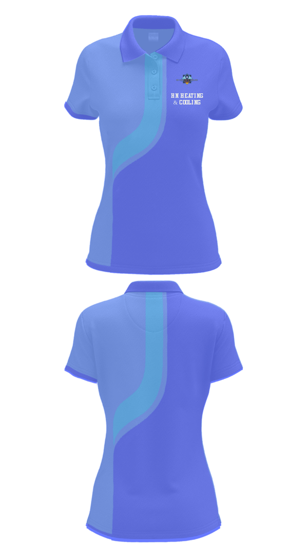 Women's Short Sleeve Performance Polo, HN Heating & Cooling, , Teamtime, Team time, sublimation, custom sports apparel, team uniforms, spirit wear, spiritwear, sports uniforms, custom shirts, team store, custom team store, fundraiser sports, apparel fundraiser