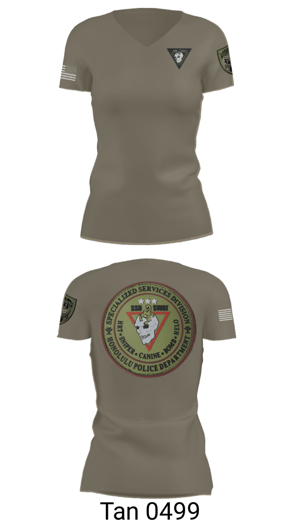 Women's Short Sleeve Vneck Shirt, SSD, Police, Teamtime, Team time, sublimation, custom sports apparel, team uniforms, spirit wear, spiritwear, sports uniforms, custom shirts, team store, custom team store, fundraiser sports, apparel fundraiser