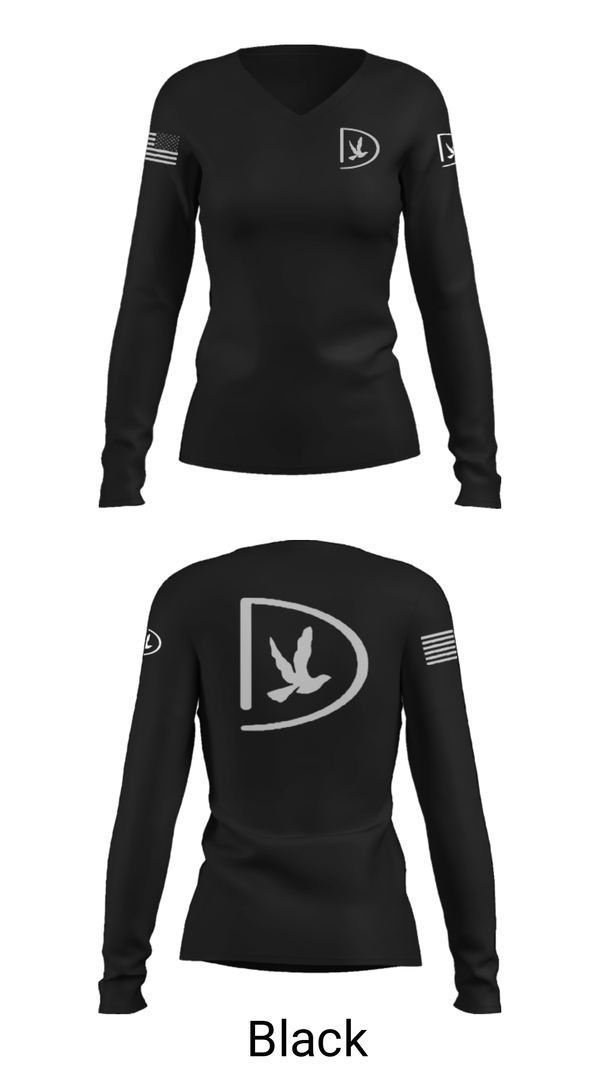 Women's Long Sleeve Vneck Shirt, Vulcan Digital, , Teamtime, Team time, sublimation, custom sports apparel, team uniforms, spirit wear, spiritwear, sports uniforms, custom shirts, team store, custom team store, fundraiser sports, apparel fundraiser
