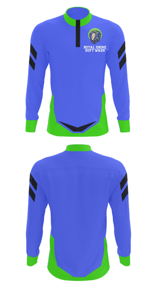 Quarter Zip Jacket, ROYAL SHINE SOFT WASH, , Teamtime, Team time, sublimation, custom sports apparel, team uniforms, spirit wear, spiritwear, sports uniforms, custom shirts, team store, custom team store, fundraiser sports, apparel fundraiser