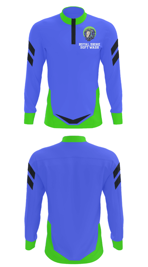 Quarter Zip Jacket, ROYAL SHINE SOFT WASH, , Teamtime, Team time, sublimation, custom sports apparel, team uniforms, spirit wear, spiritwear, sports uniforms, custom shirts, team store, custom team store, fundraiser sports, apparel fundraiser