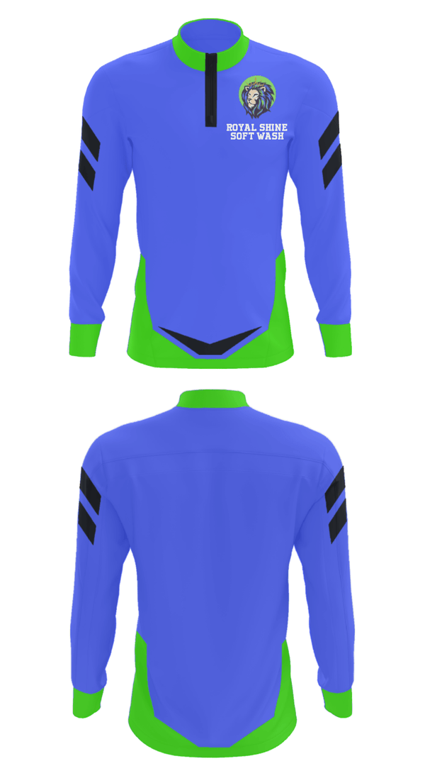 Quarter Zip Jacket, ROYAL SHINE SOFT WASH, , Teamtime, Team time, sublimation, custom sports apparel, team uniforms, spirit wear, spiritwear, sports uniforms, custom shirts, team store, custom team store, fundraiser sports, apparel fundraiser
