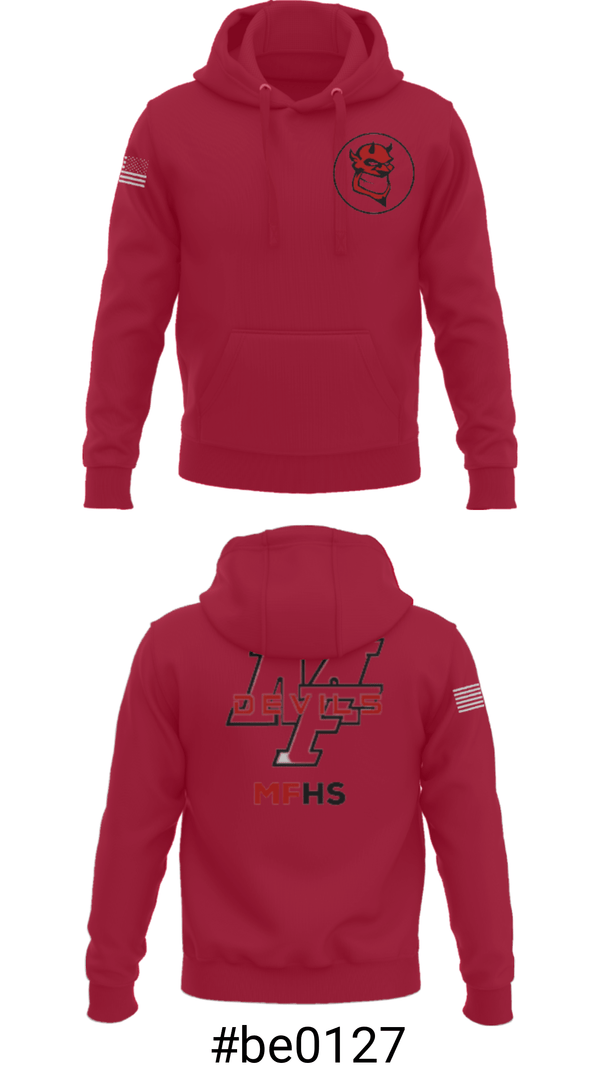 Hoodie, Marion Franklin lady Red Devils, Women's Basketball, Teamtime, Team time, sublimation, custom sports apparel, team uniforms, spirit wear, spiritwear, sports uniforms, custom shirts, team store, custom team store, fundraiser sports, apparel fundraiser