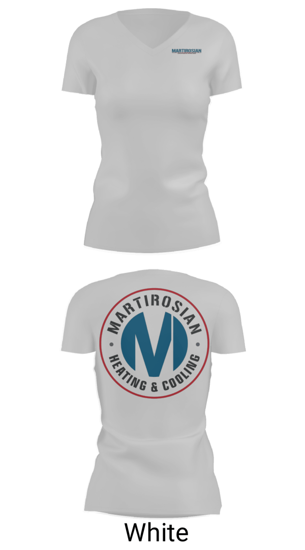 Women's Short Sleeve Vneck Shirt, Martirosian Heating and Cooling, , Teamtime, Team time, sublimation, custom sports apparel, team uniforms, spirit wear, spiritwear, sports uniforms, custom shirts, team store, custom team store, fundraiser sports, apparel fundraiser