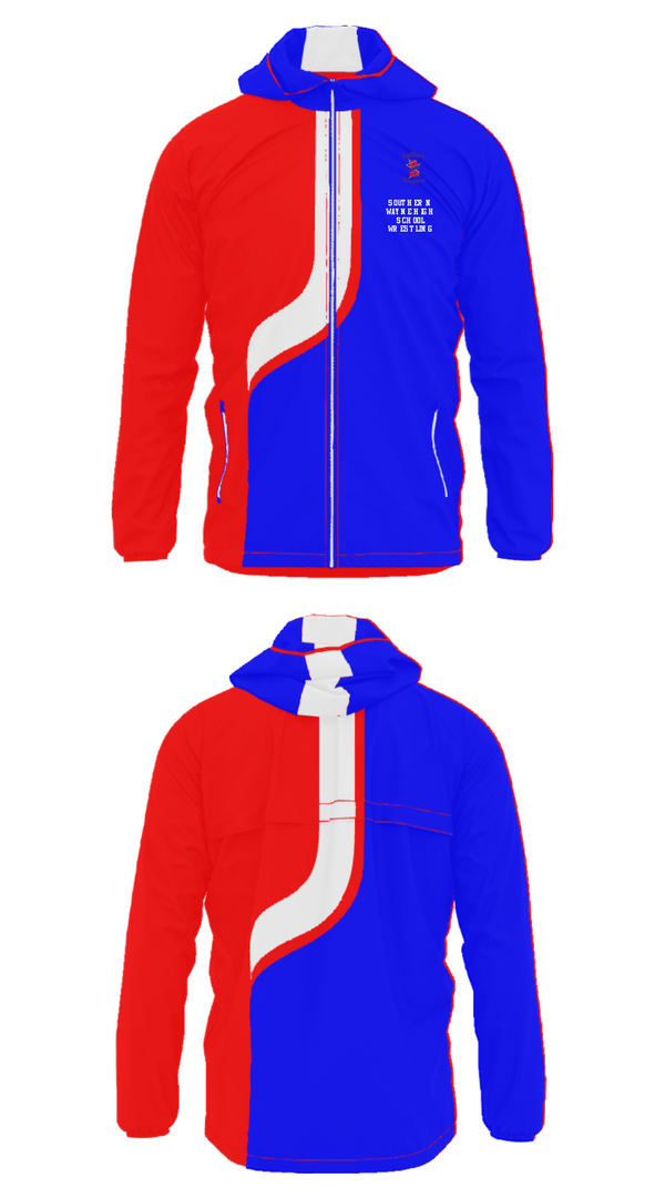 Windbreaker, Southern Wayne High School Wrestling, Wrestling, Teamtime, Team time, sublimation, custom sports apparel, team uniforms, spirit wear, spiritwear, sports uniforms, custom shirts, team store, custom team store, fundraiser sports, apparel fundraiser