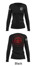 Iowa-Grant Elementary School 94839916 Women's Long Sleeve V-neck Shirt - 13