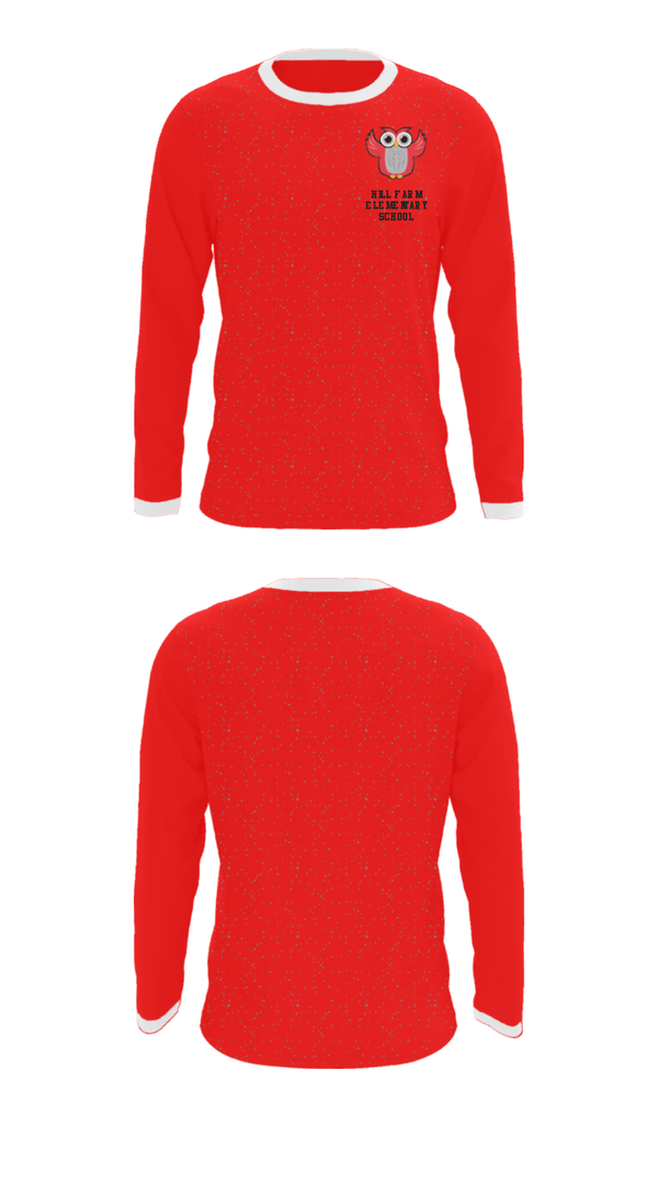Long Sleeve Performance Shirt, Hill Farm Elementary School, Spirit Store, Teamtime, Team time, sublimation, custom sports apparel, team uniforms, spirit wear, spiritwear, sports uniforms, custom shirts, team store, custom team store, fundraiser sports, apparel fundraiser
