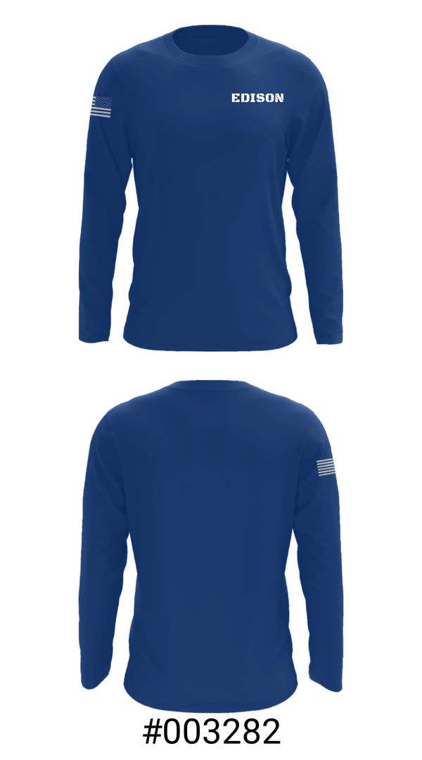 Long Sleeve Performance Shirt, EDISON, Wrestling, Teamtime, Team time, sublimation, custom sports apparel, team uniforms, spirit wear, spiritwear, sports uniforms, custom shirts, team store, custom team store, fundraiser sports, apparel fundraiser