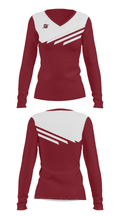 Ganado High School 62303781 Women's Long Sleeve V-neck Shirt - 28