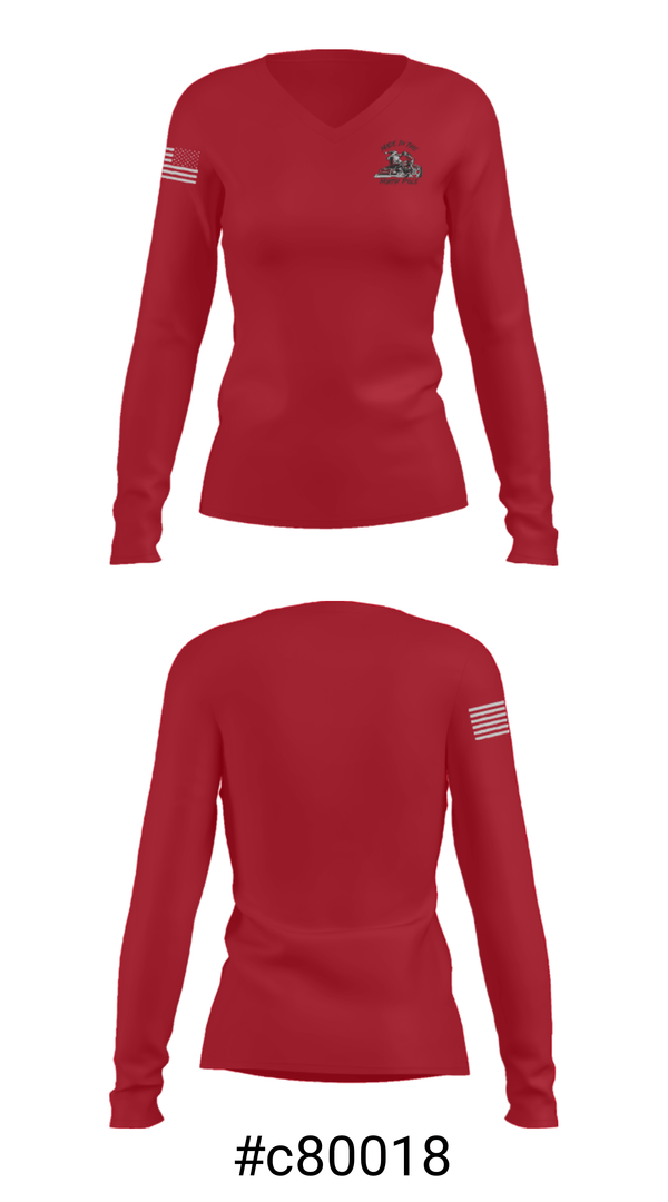 Women's Long Sleeve Vneck Shirt, EOLdaBRANDEOLdaBRAND, , Teamtime, Team time, sublimation, custom sports apparel, team uniforms, spirit wear, spiritwear, sports uniforms, custom shirts, team store, custom team store, fundraiser sports, apparel fundraiser