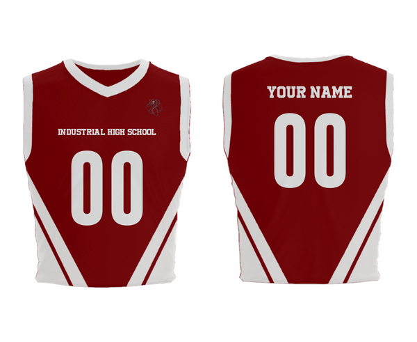 Mens Basketball Jersey, Industrial High School, Men's Basketball, Teamtime, Team time, sublimation, custom sports apparel, team uniforms, spirit wear, spiritwear, sports uniforms, custom shirts, team store, custom team store, fundraiser sports, apparel fundraiser