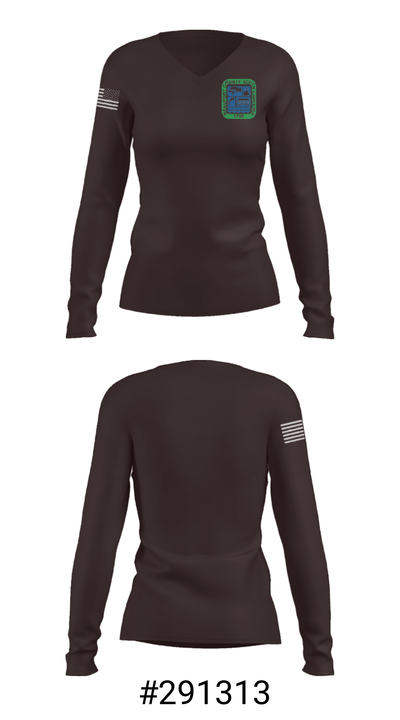 Beaufort County Fleet Management 32017471 Women's Long Sleeve V-neck Shirt - 20