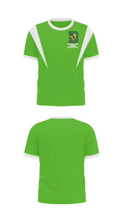 Bethel High School Basketball 85074801 Short Sleeve Performance Shirt - 32