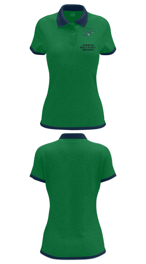 Women's Short Sleeve Performance Polo, Kensington Valley Hockey Association, Ice Hockey, Teamtime, Team time, sublimation, custom sports apparel, team uniforms, spirit wear, spiritwear, sports uniforms, custom shirts, team store, custom team store, fundraiser sports, apparel fundraiser