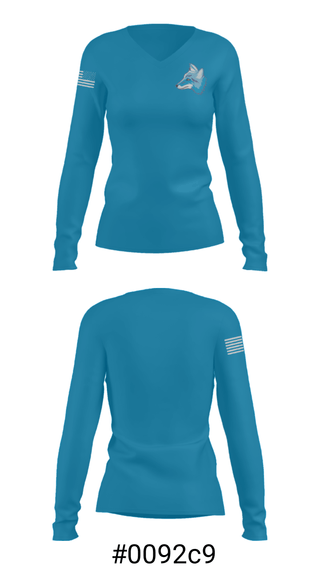 Women's Long Sleeve Vneck Shirt, Hal E Clark Middle School Wrestling, Wrestling, Teamtime, Team time, sublimation, custom sports apparel, team uniforms, spirit wear, spiritwear, sports uniforms, custom shirts, team store, custom team store, fundraiser sports, apparel fundraiser