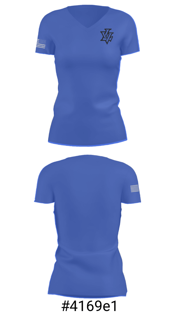 Women's Short Sleeve Vneck Shirt, Leavenworth High School Wrestling, Wrestling, Teamtime, Team time, sublimation, custom sports apparel, team uniforms, spirit wear, spiritwear, sports uniforms, custom shirts, team store, custom team store, fundraiser sports, apparel fundraiser