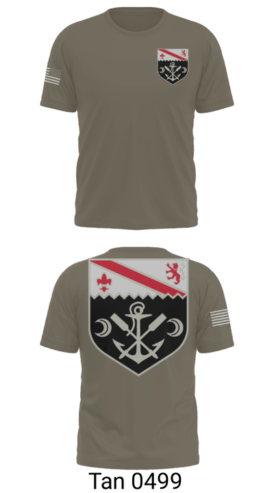 1st engineer battalion 76340268 Short Sleeve Performance Shirt - 38