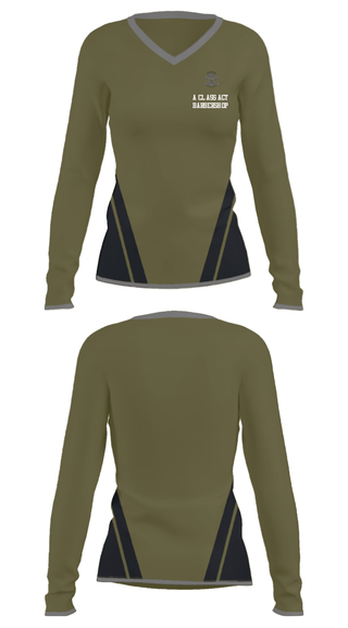 Women's Long Sleeve Vneck Shirt, A class act barbershop, , Teamtime, Team time, sublimation, custom sports apparel, team uniforms, spirit wear, spiritwear, sports uniforms, custom shirts, team store, custom team store, fundraiser sports, apparel fundraiser