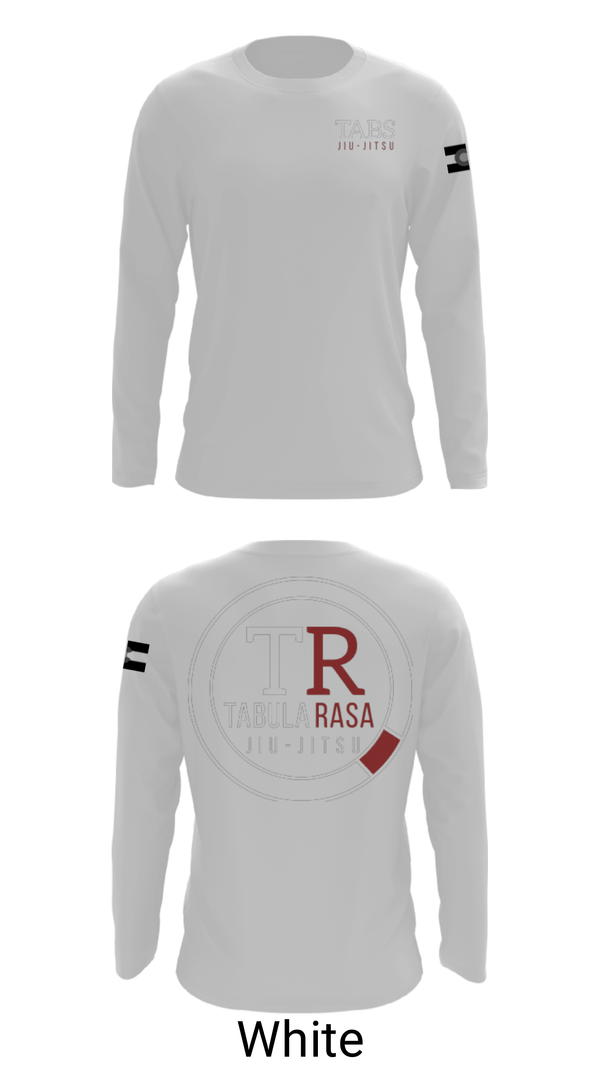 Long Sleeve Performance Shirt, Tabula Rasa Brazilian Jiu-Jitsu, Wrestling, Teamtime, Team time, sublimation, custom sports apparel, team uniforms, spirit wear, spiritwear, sports uniforms, custom shirts, team store, custom team store, fundraiser sports, apparel fundraiser