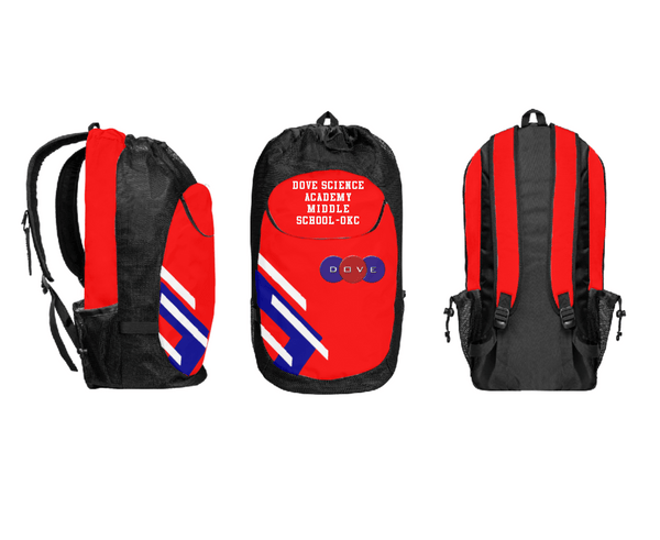 Gear Bag, Dove Science Academy Middle School-OKC, Spirit Store, Teamtime, Team time, sublimation, custom sports apparel, team uniforms, spirit wear, spiritwear, sports uniforms, custom shirts, team store, custom team store, fundraiser sports, apparel fundraiser