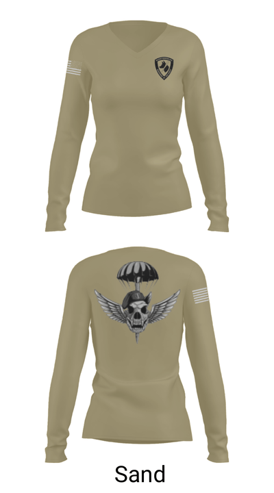 550TH MWD DET 84609332 Women's Long Sleeve V-neck Shirt - 47