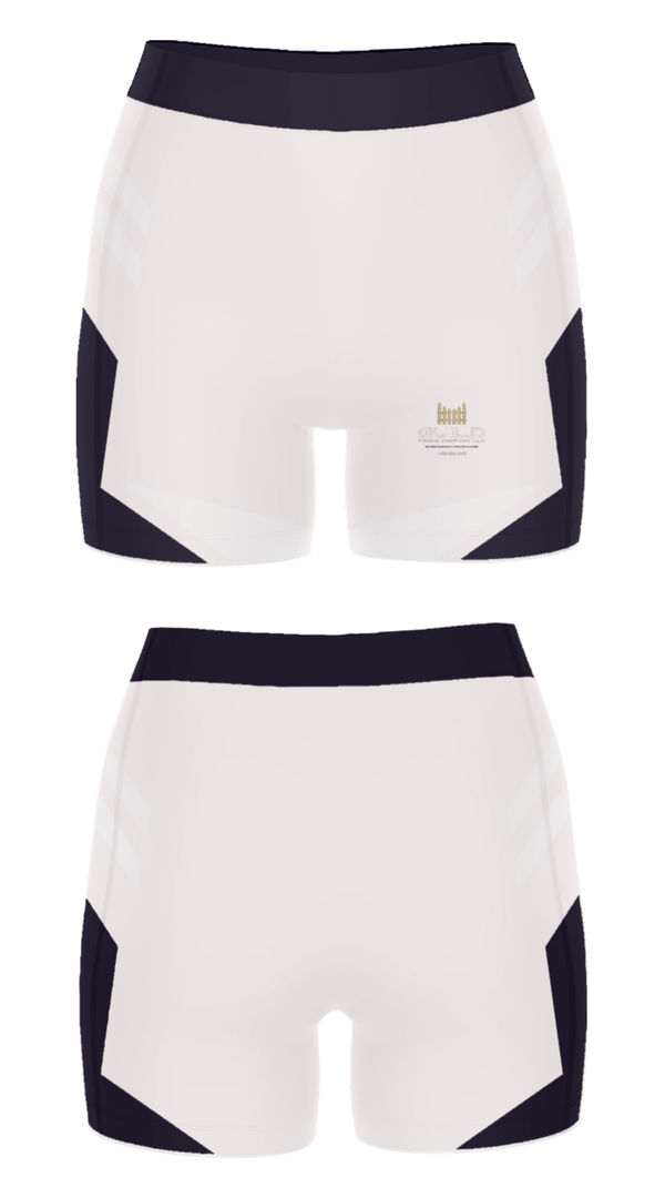 Women's Compression Shorts, Guild fence company LLC, , Teamtime, Team time, sublimation, custom sports apparel, team uniforms, spirit wear, spiritwear, sports uniforms, custom shirts, team store, custom team store, fundraiser sports, apparel fundraiser