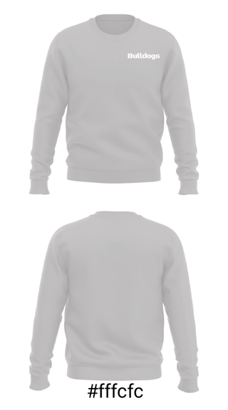 Crew Neck Sweatshirt, Bulldogs, Men's Basketball, Teamtime, Team time, sublimation, custom sports apparel, team uniforms, spirit wear, spiritwear, sports uniforms, custom shirts, team store, custom team store, fundraiser sports, apparel fundraiser