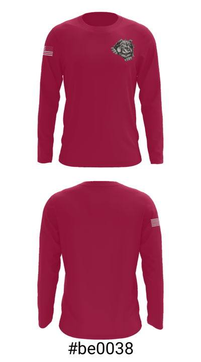 Brighton Youth Wrestling Club 79706078 Long Sleeve Performance Shirt - 18