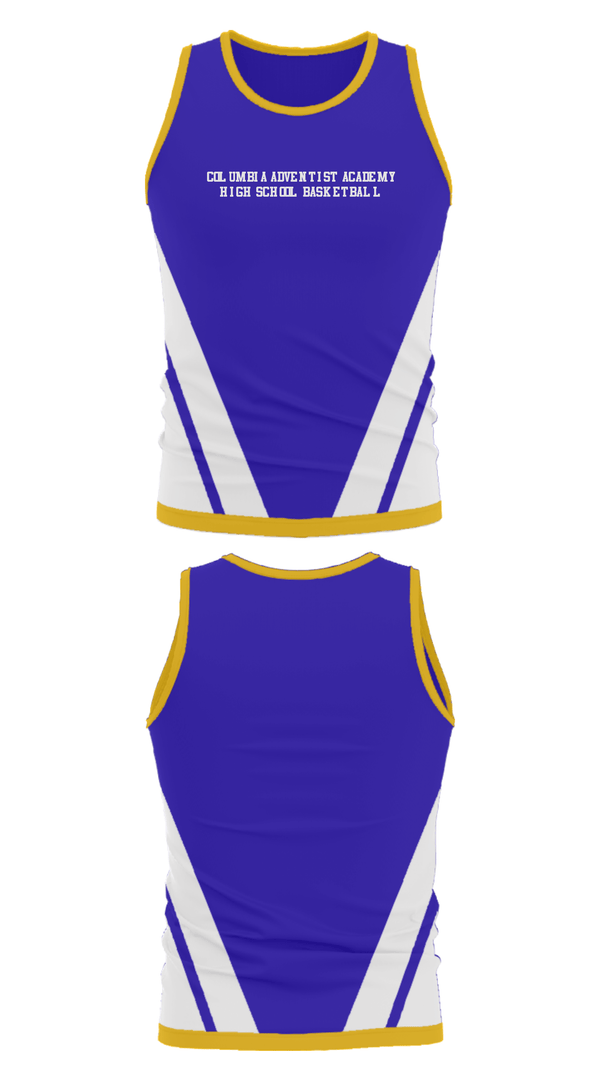 Tank Top, Columbia Adventist Academy High School Basketball, Men's Basketball, Teamtime, Team time, sublimation, custom sports apparel, team uniforms, spirit wear, spiritwear, sports uniforms, custom shirts, team store, custom team store, fundraiser sports, apparel fundraiser
