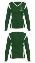 East Chambers Elementary 93107204 Women's Long Sleeve V-neck Shirt - 33