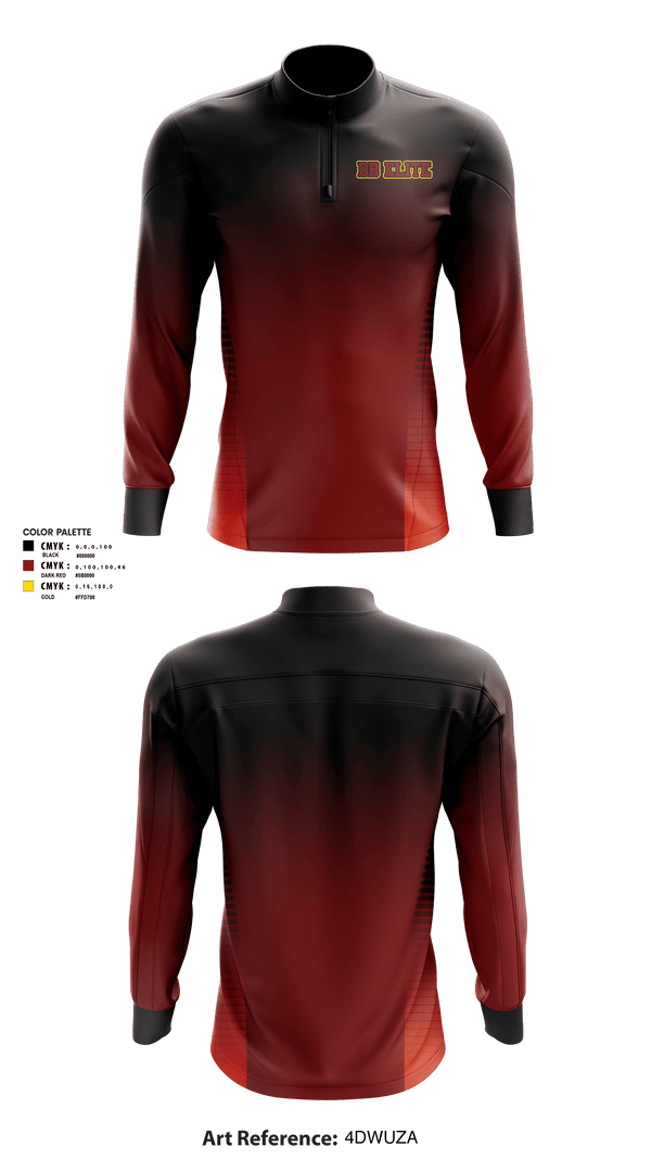 Quarter Zip Jacket, DB Elite, Men's Basketball, Teamtime, Team time, sublimation, custom sports apparel, team uniforms, spirit wear, spiritwear, sports uniforms, custom shirts, team store, custom team store, fundraiser sports, apparel fundraiser