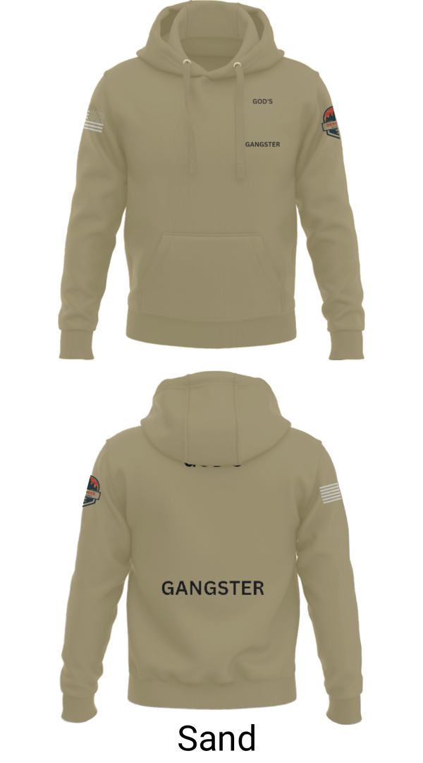 Hoodie, GOD'S GANGSTER, Baseball, Teamtime, Team time, sublimation, custom sports apparel, team uniforms, spirit wear, spiritwear, sports uniforms, custom shirts, team store, custom team store, fundraiser sports, apparel fundraiser