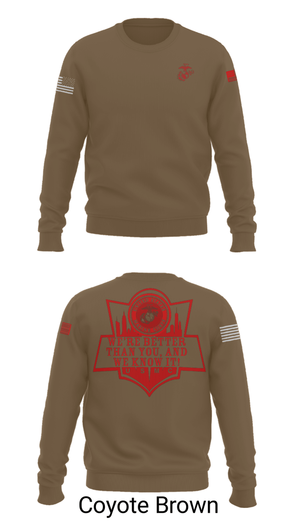 Crew Neck Sweatshirt, RSS EMPIRE STATE, Marines, Teamtime, Team time, sublimation, custom sports apparel, team uniforms, spirit wear, spiritwear, sports uniforms, custom shirts, team store, custom team store, fundraiser sports, apparel fundraiser