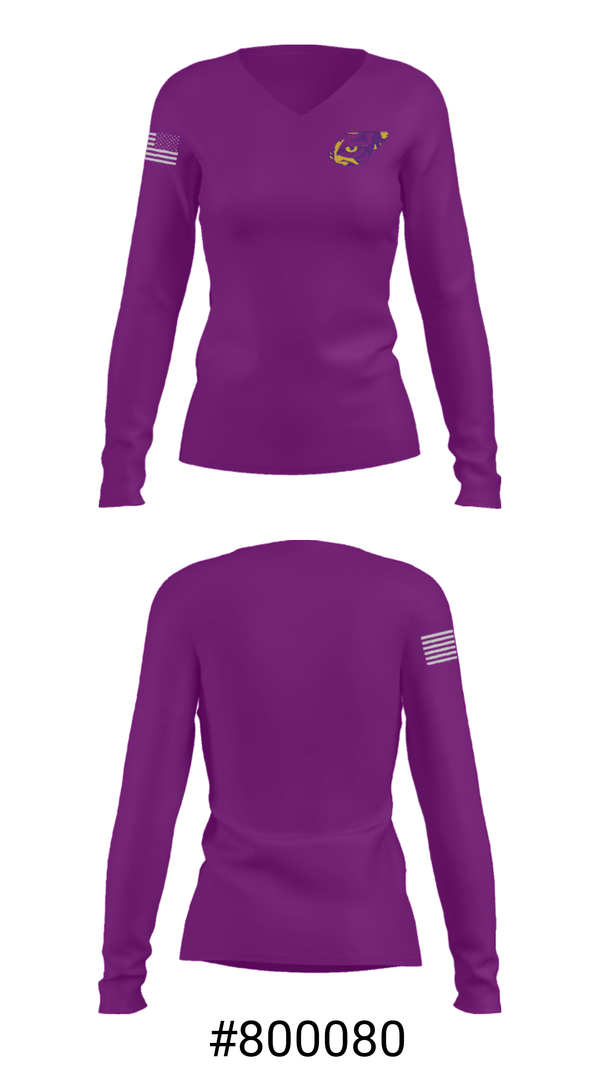 Women's Long Sleeve Vneck Shirt, Union County High School Wrestling, Wrestling, Teamtime, Team time, sublimation, custom sports apparel, team uniforms, spirit wear, spiritwear, sports uniforms, custom shirts, team store, custom team store, fundraiser sports, apparel fundraiser