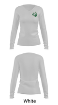 Adirondack High School Bowling 47314363 Women's Long Sleeve V-neck Shirt - 6