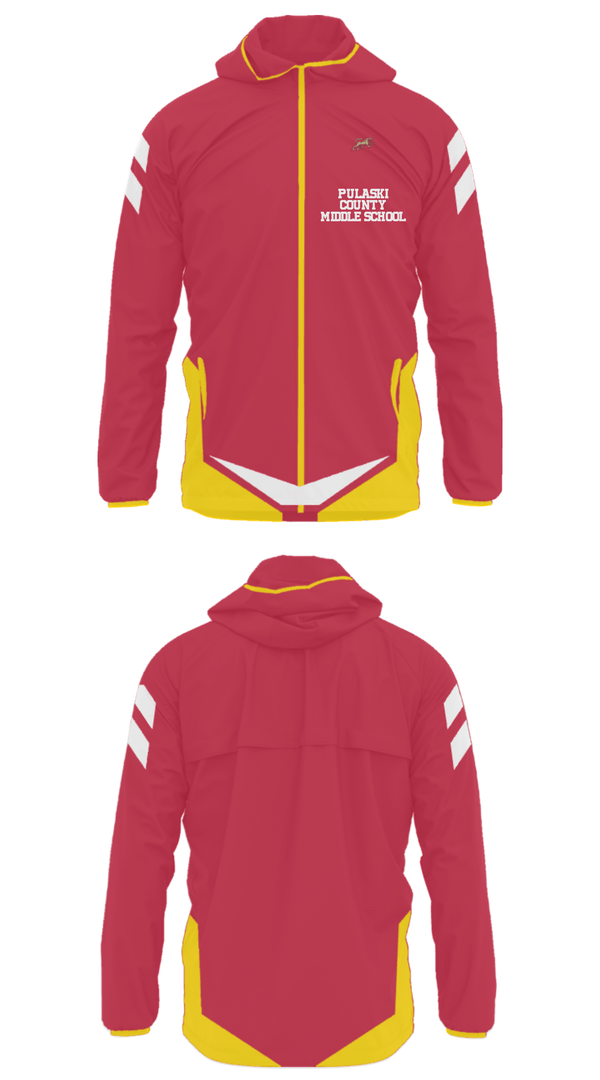 Windbreaker, Pulaski County Middle School, Spirit Store, Teamtime, Team time, sublimation, custom sports apparel, team uniforms, spirit wear, spiritwear, sports uniforms, custom shirts, team store, custom team store, fundraiser sports, apparel fundraiser