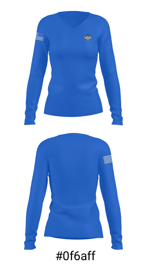 Women's Long Sleeve Vneck Shirt, Richmond Warriors, Baseball, Teamtime, Team time, sublimation, custom sports apparel, team uniforms, spirit wear, spiritwear, sports uniforms, custom shirts, team store, custom team store, fundraiser sports, apparel fundraiser