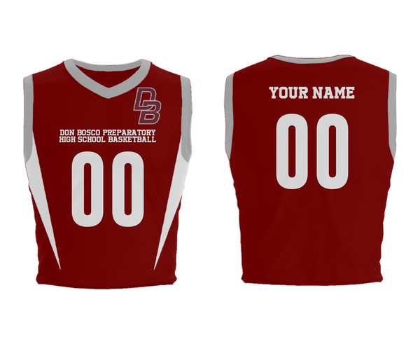 Mens Basketball Jersey, Don Bosco Preparatory High School Basketball, Men's Basketball, Teamtime, Team time, sublimation, custom sports apparel, team uniforms, spirit wear, spiritwear, sports uniforms, custom shirts, team store, custom team store, fundraiser sports, apparel fundraiser