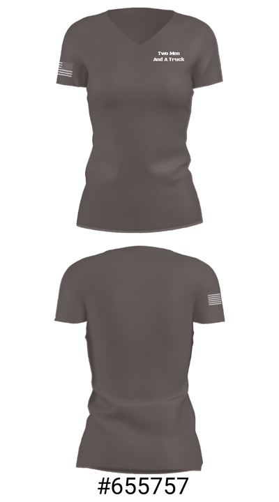 Two Men And A Truck 33024753 Women's Short Sleeve V-neck Shirt - 21