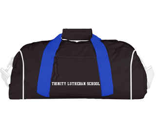 Duffle Bag, Trinity Lutheran School, Spirit Store, Teamtime, Team time, sublimation, custom sports apparel, team uniforms, spirit wear, spiritwear, sports uniforms, custom shirts, team store, custom team store, fundraiser sports, apparel fundraiser