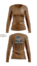 338th MED BDE 94781035 Women's Long Sleeve V-neck Shirt - 10